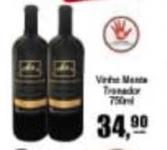 Higa's Supermercado Vinho Monte Tronador 750ml oferta