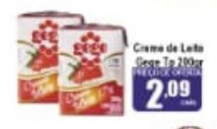 Higa's Supermercado Creme de Leite Gege Tp 200g oferta