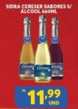 Atacadão Centro Sul Sidra Cereser sabores s/ Alcool 660ml oferta