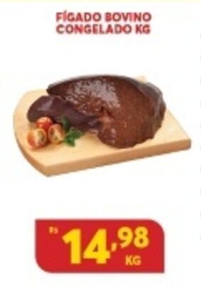 Atacadão Centro Sul Figado Bovino Congelado 1kg oferta