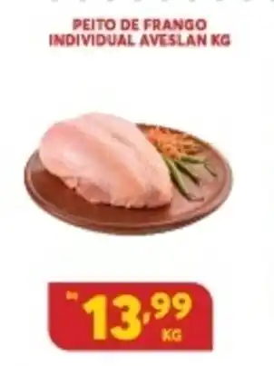 Atacadão Centro Sul Peito de Frango Individual Aveslan 1kg oferta