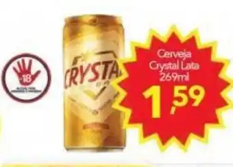 Lopes Supermercados Cerveja Crystal Lata 269ml oferta