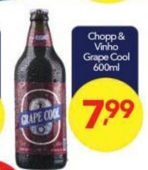 Lopes Supermercados Chopp & Vinho Grape Cool 600ml oferta