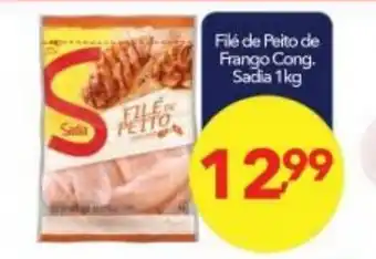 Lopes Supermercados File de Peito de Frango Cong. Sadia 1kg oferta