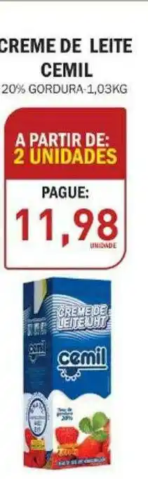 Decisão Atacarejo Creme De Leite Cemil oferta