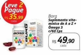 Drogal Borg Suplemento Vitaminico De A A Z ômega 3 oferta