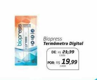 Drogal Biopress Termômetro Digital oferta