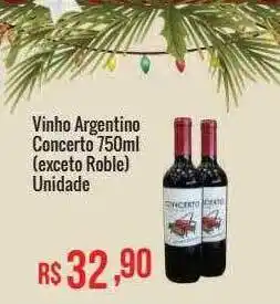 Mart Minas Vinho Argentino Concerto oferta