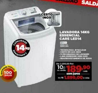 Móveis Simonetti Lavadora 14kg Essencial Care Led14 oferta