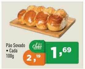 Supermercados Pague Menos Pão Sovado oferta