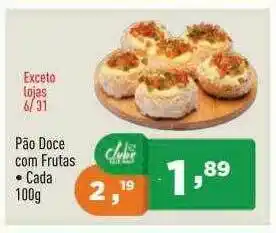 Supermercados Pague Menos Pão Doce Com Frutas oferta