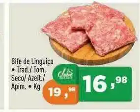 Supermercados Pague Menos Bife De Linguiça Trad. Tom. Seco Azeit. Apim. oferta