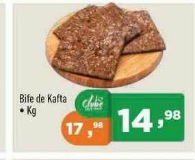 Supermercados Pague Menos Bife De Kafta oferta