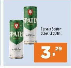Supermercados Pague Menos Cerveja Spaten Sleek oferta