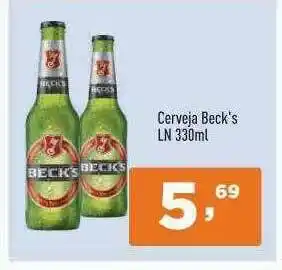 Supermercados Pague Menos Cerveja Beck's oferta