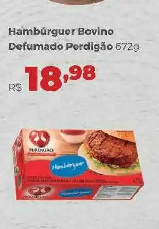 Villarreal Supermercados Hambúrguer Bovino Defumado Perdigão oferta