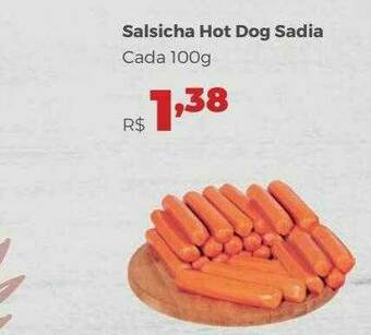 Villarreal Supermercados Salsicha Hot Dog Sadia oferta