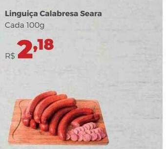 Villarreal Supermercados Linguiça Calabresa Seara oferta