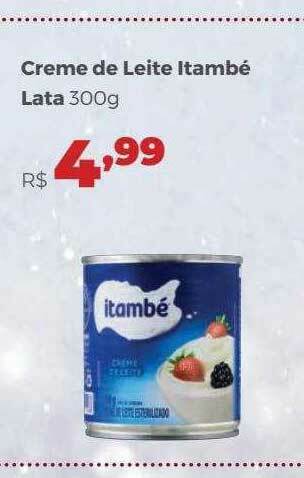 Villarreal Supermercados Creme De Leite Itambé oferta