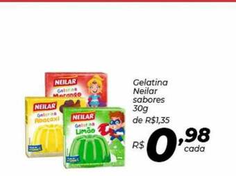 Supermercados Baklizi Gelatina Neilar Sabores oferta