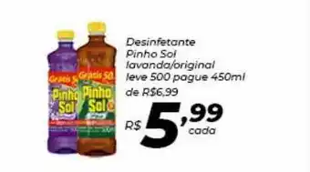 Supermercados Baklizi Desinfetante Pinho Sol Lavanda Original oferta