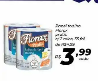 Papel Toalha Florax Pratic c/2 Rolos