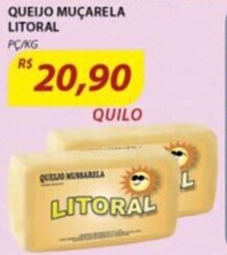 Assaí Atacadista Queijo Mucarela Litoral 1kg oferta
