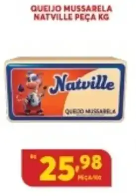 Queijo Mussarela Natville peca 1kg