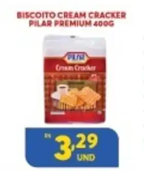 Atacadão Centro Sul Biscoito Cream Cracker Pilar premium 400g oferta