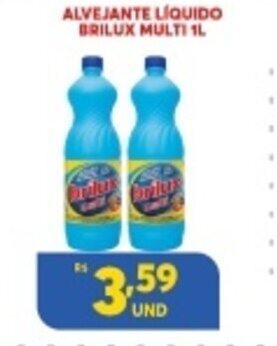 Atacadão Centro Sul Alvejante Liquido Brilux Multi 1L oferta