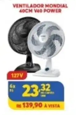 Atacadão Centro Sul Ventilador Mondial 40cm V-40 Power oferta