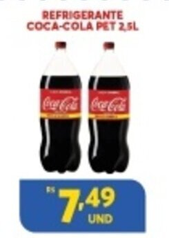 Atacadão Centro Sul Refrigerante Coca-Cola pet 2.5L oferta