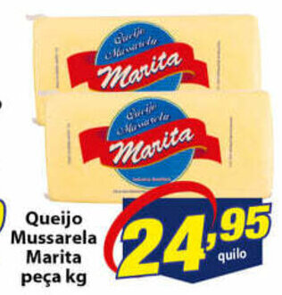 Queijo Mussarela Marita peca 1kg