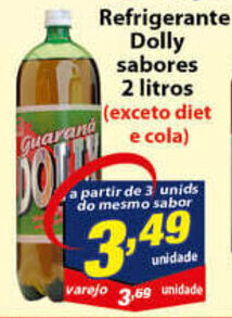Vencedor Atacadista Refrigerante Dolly sabores 2L oferta
