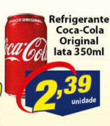 Vencedor Atacadista Refrigerante Coca-Cola Original lata 350ml oferta