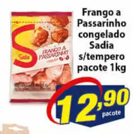 Vencedor Atacadista Frango a passarinho congelado Sadia s/tempero pacote 1kg oferta