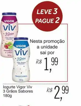 Festval Iogurte Vigor Viv 3 Grãos Sabores Leve 3 Pague 2 oferta