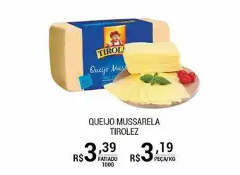 San Michel Supermercados Queijo Mussarela Tirolez oferta