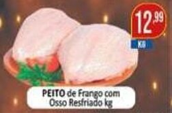 Dovale Peito de Frango com Osso Resfriado 1kg oferta