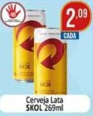 Dovale Cerveja lata Skol 269ml oferta