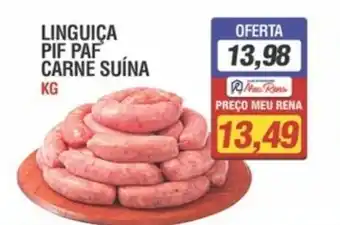 Supermercados Rena Linguica Pif Paf carne suina 1kg oferta
