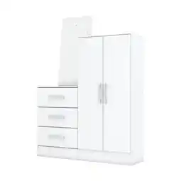 Benoit Cômoda Henn B700 2 Portas 3 Gavetas Com Espelho 158x115x34cm oferta