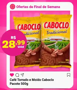 Comercial Esperança Café Torrado e Moído Caboclo Pacote oferta