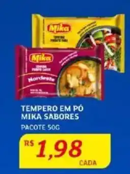 Assaí Atacadista Tempero em pó mika sabores pacote oferta
