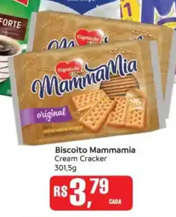 Biscoito Mammamia Cream Cracker