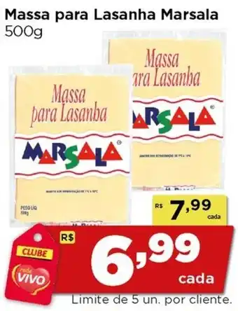 Rede Vivo Massa para Lasanha Marsala oferta