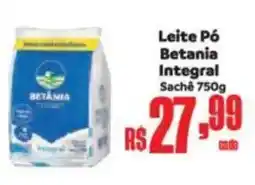 Supermercados Mateus Leite Pó Betania Integral Sachê oferta