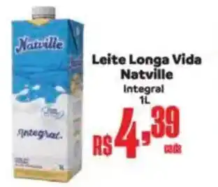 Supermercados Mateus Leite Longa Vida Natville Integral oferta