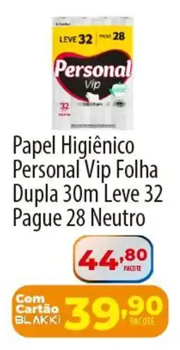 Akki Atacadista Papel Higiênico Personal Vip Folha Dupla 30m Leve 32 Pague 28 Neutro oferta