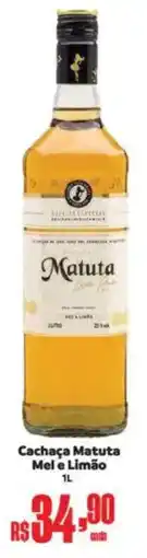 Supermercados Mateus Cachaça Matuta Mel e Limão oferta
